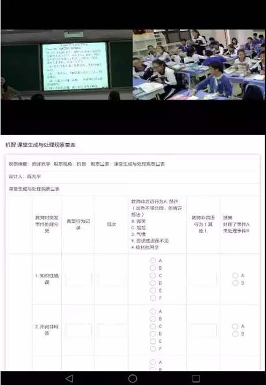 LICC課堂觀察模式