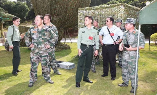廣州軍區(qū)人防領導現(xiàn)場視察